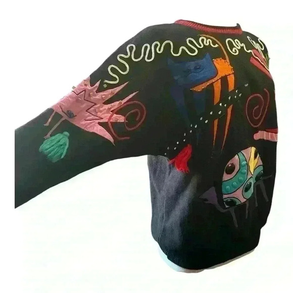 Beetlejuice Halloween inspired 80’s sweater - Picture 2 of 8